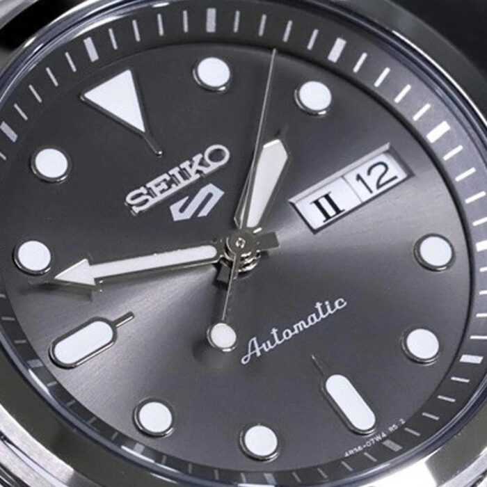 Seiko 5 Sports Automatic Grey Dial Silver Steel Strap Watch for Men - SRPE51K1 - Image 10